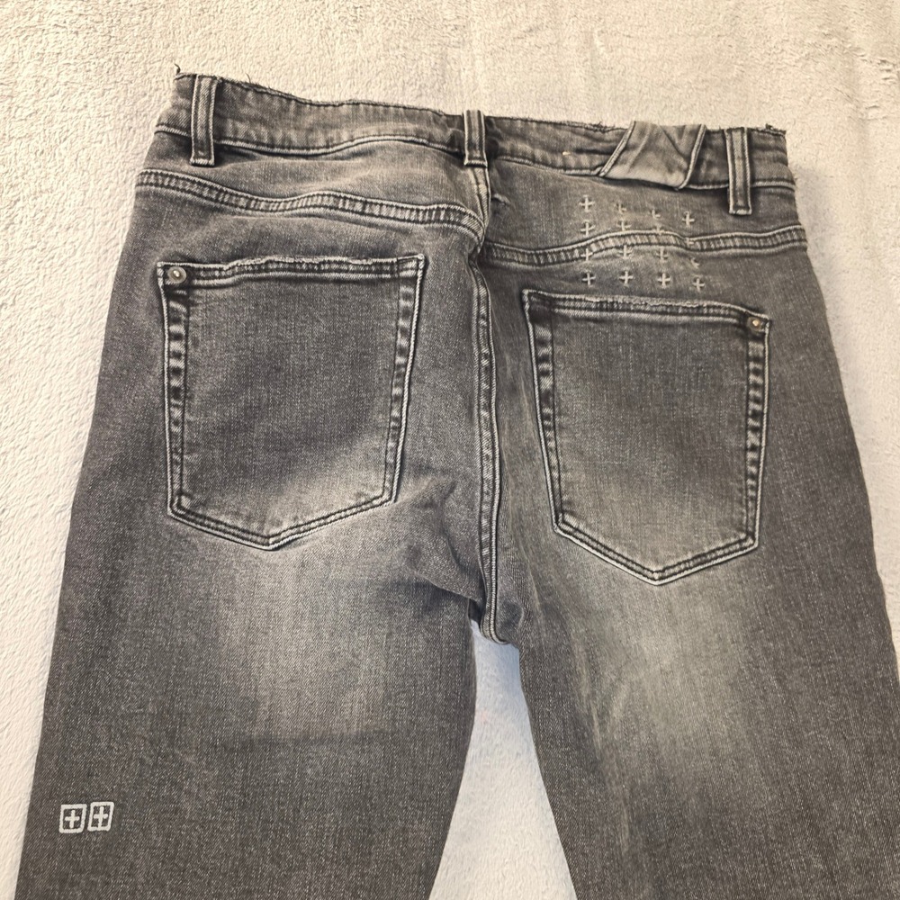 Ksubi Chitch Throwblack Faded Black Slim Tapered Jeans 31